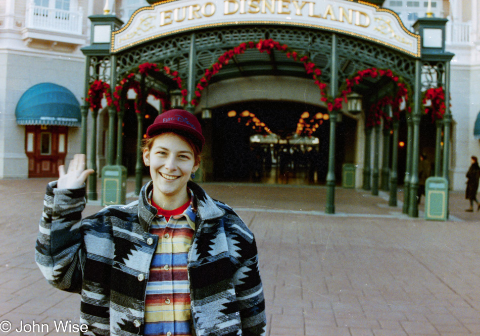 Caroline Engelhardt at Euro Disney in Paris, France