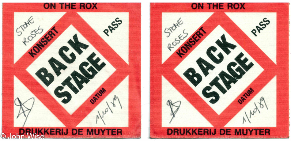 Stone Roses 1 October 1989 at Futurama in Deinze, Belgium