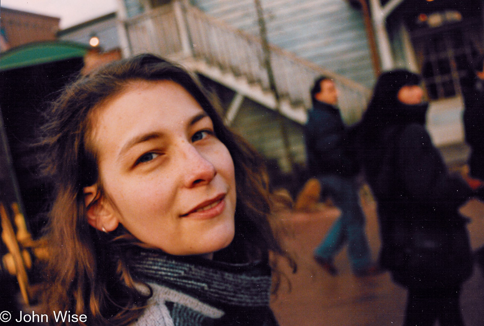 Caroline Engelhardt at Euro Disney in Paris, France