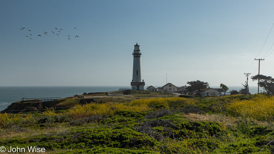 Pigeon Point Lighthouse off Highway 1 on California Coast