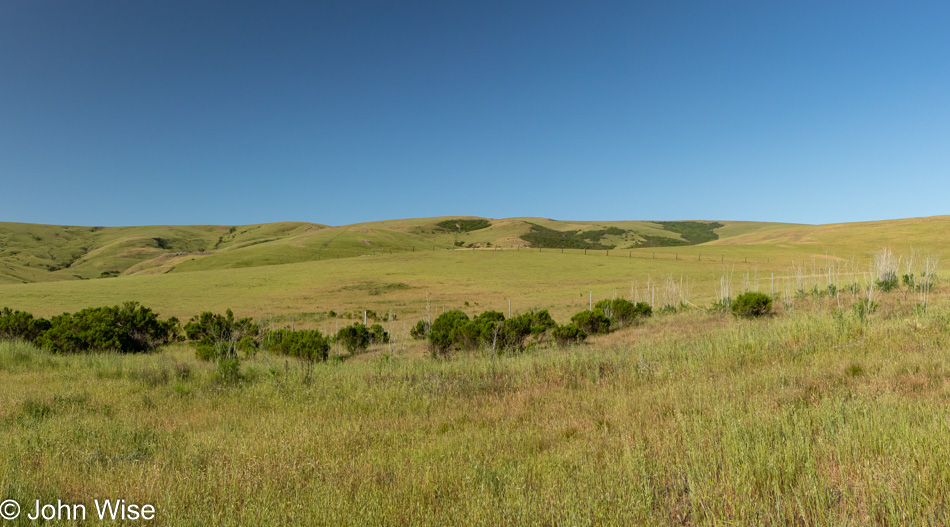 On Highway 1 near Harmony, California