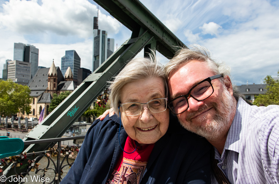 Jutta Engelhardt and John Wise in Frankfurt, Germany