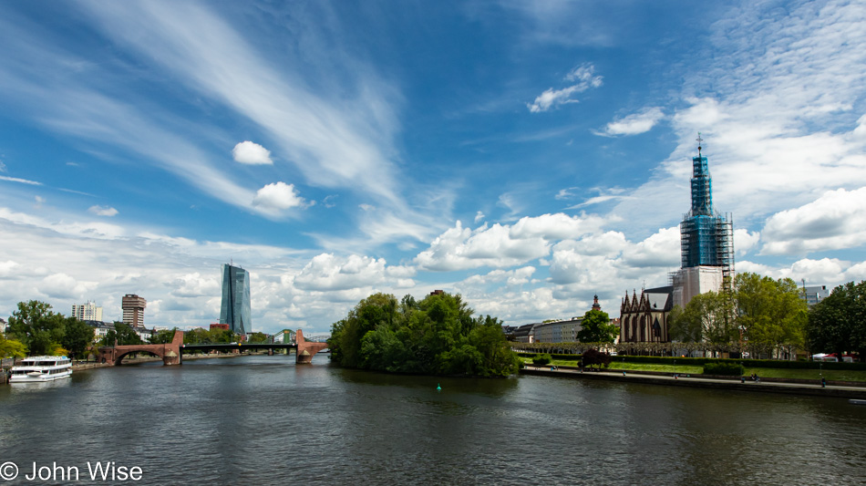 On the Main River in Frankfurt, Germany