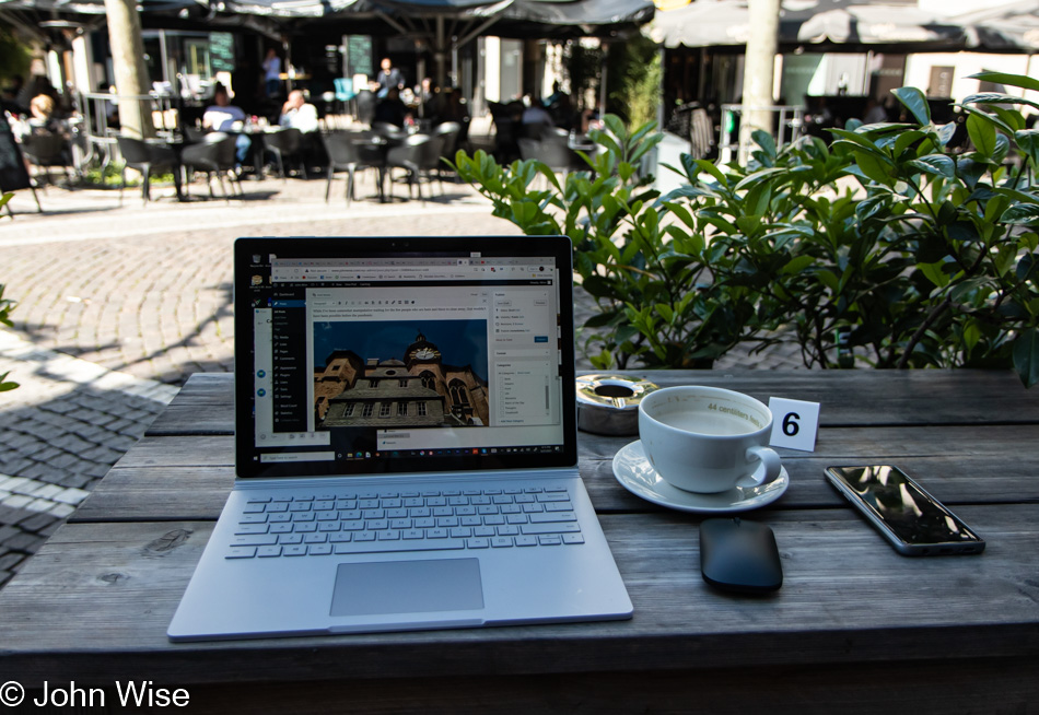 My Temporary Desk in Frankfurt, Germany