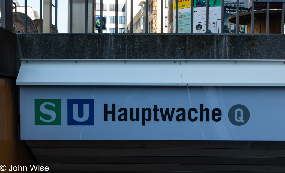 Hauptwache Subway Station in Frankfurt, Germany