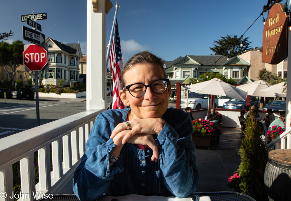 Caroline Wise at Red House Café in Pacific Grove, California