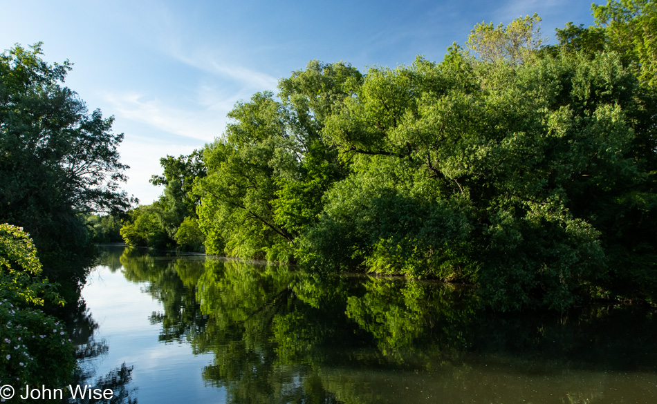 On The Nidda River in Frankfurt, Germany