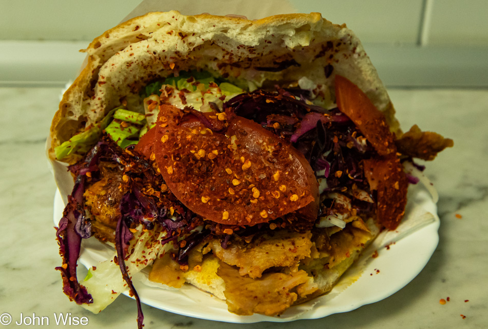 Döner Sandwich in Frankfurt, Germany