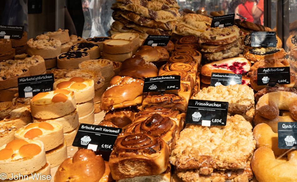 Open-Air Market on Bergerstrasse in Frankfurt, Germany