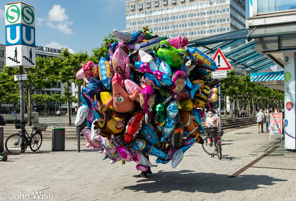 Balloons on Zeil in Frankfurt, Germany