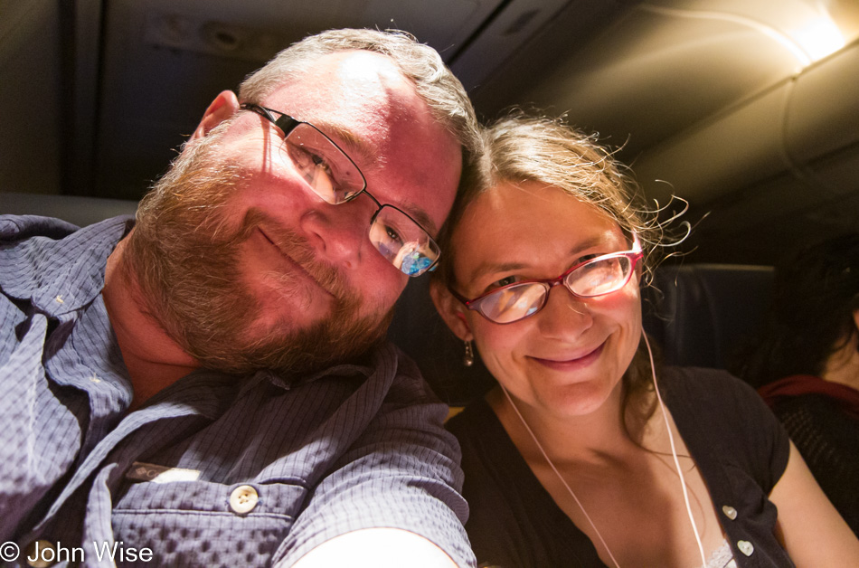 John Wise and Caroline flying to Washington State