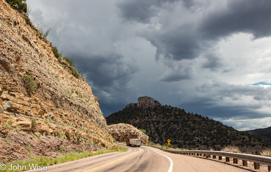 Near Salt River Canyon in Arizona