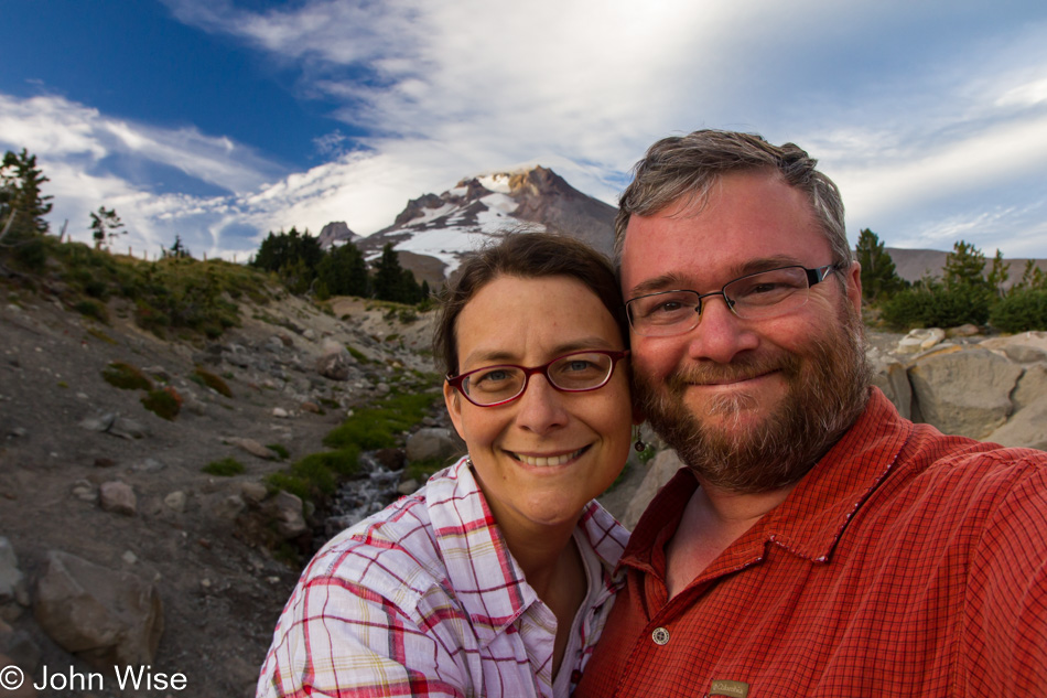 Caroline Wise and John Wise at Mt. Hood, Oregon