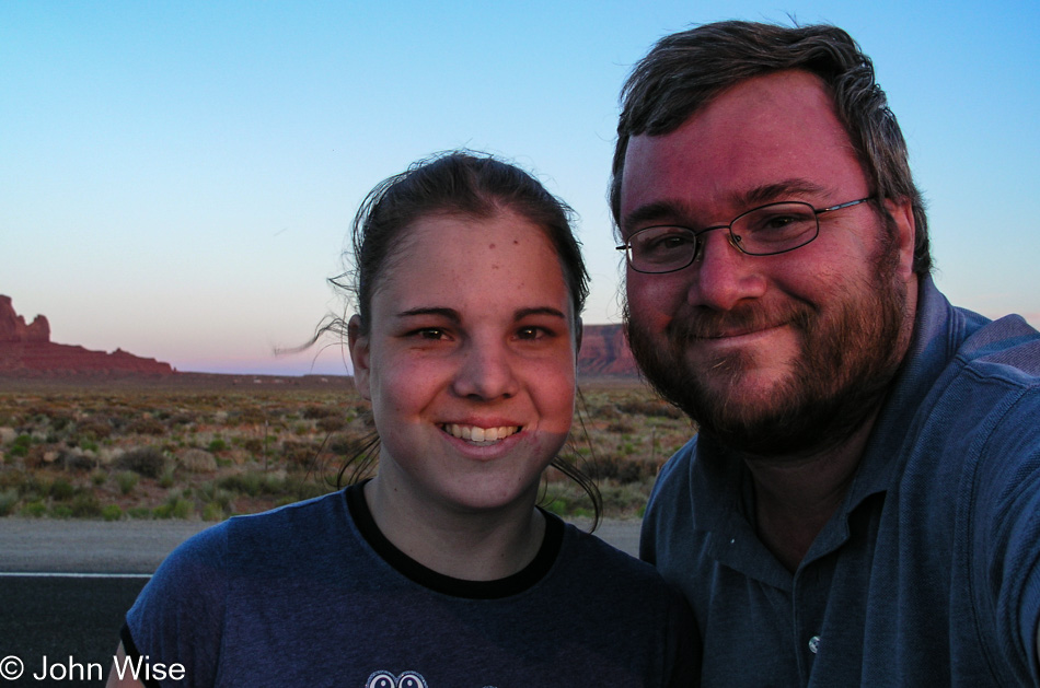 Jessica Wise and John Wise at Monument Valley in Utah