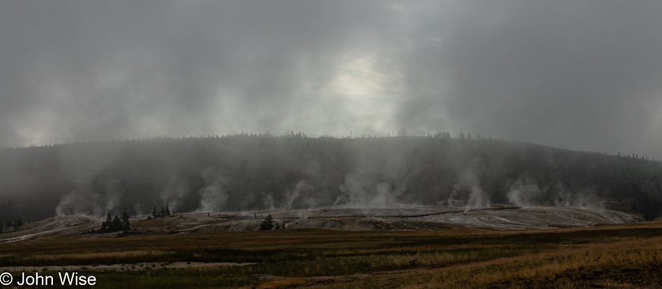 Upper Geyser Basin in Yellowstone National Park, Wyoming