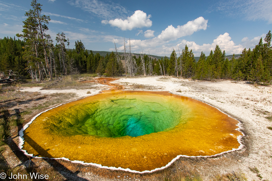 Upper Geyser Basin in Yellowstone National Park, Wyoming