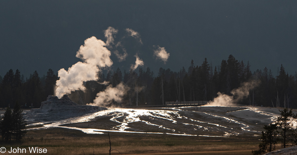 Upper Geyser Basin in Yellowstone National Park, Wyoming