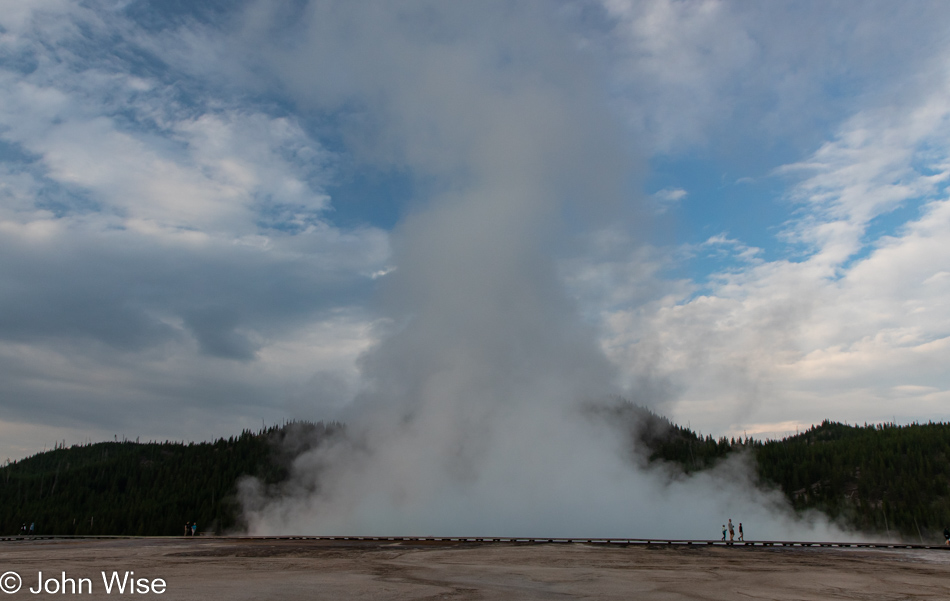 Grand Prismatic Spring at Yellowstone National Park in Wyoming