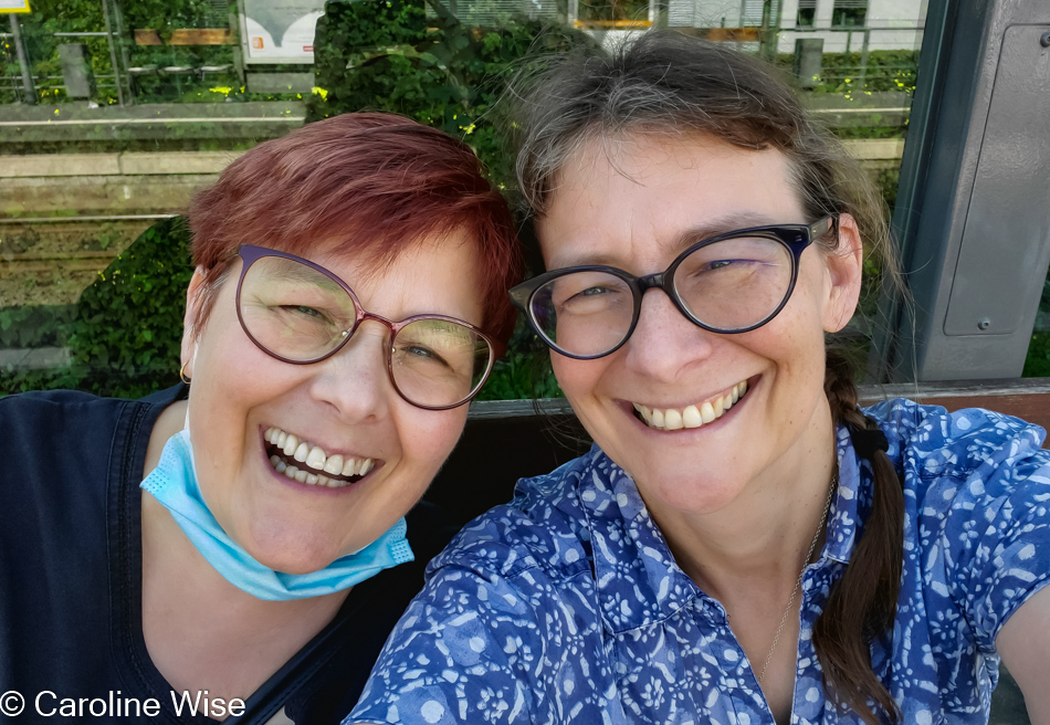 Caroline Wise and Stephanie Engelhardt in Frankfurt, Germany