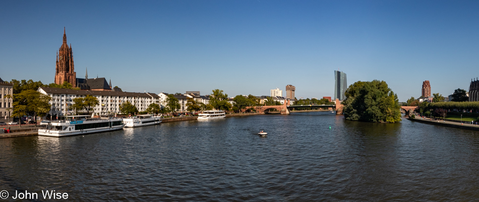 On the Main River in Frankfurt, Germany