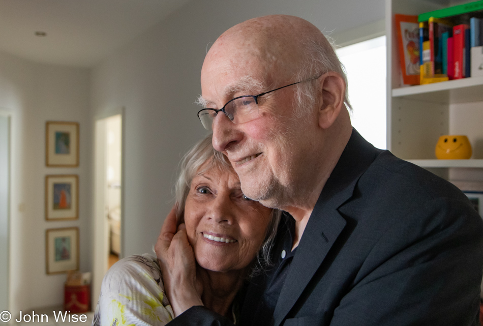 Father Hanns Engelhardt and Vievie in Geisenheim, Germany