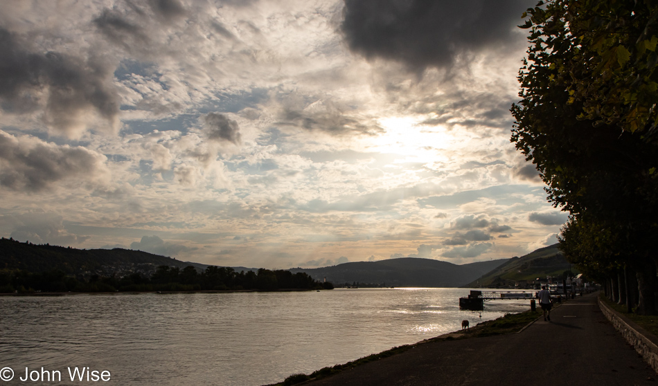 On the Rhein River in Rüdesheim, Germany