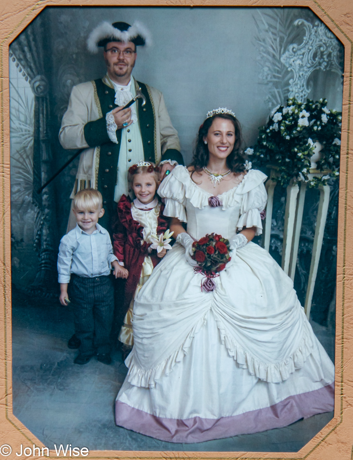 Olaf F. and Sylvia S. with family in Frankfurt, Germany