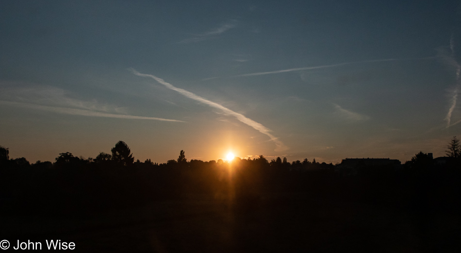 Sunrise over Frankfurt, Germany