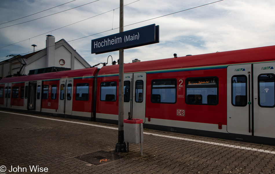 Train stop in Germany