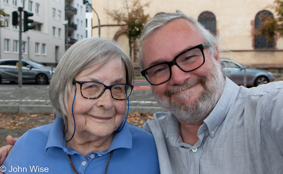 Jutta Engelhardt and John Wise in Frankfurt, Germany