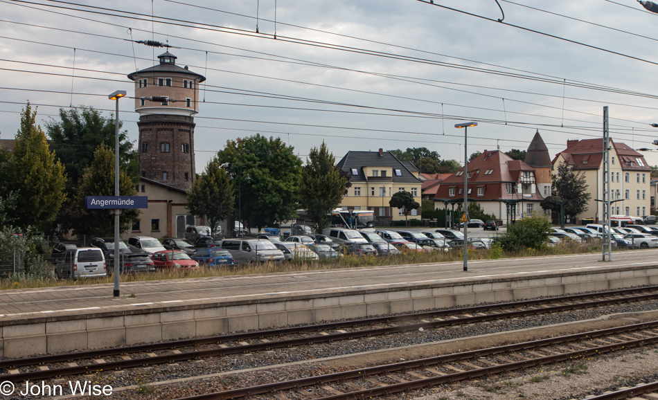 On the train to Stralsund, Germany