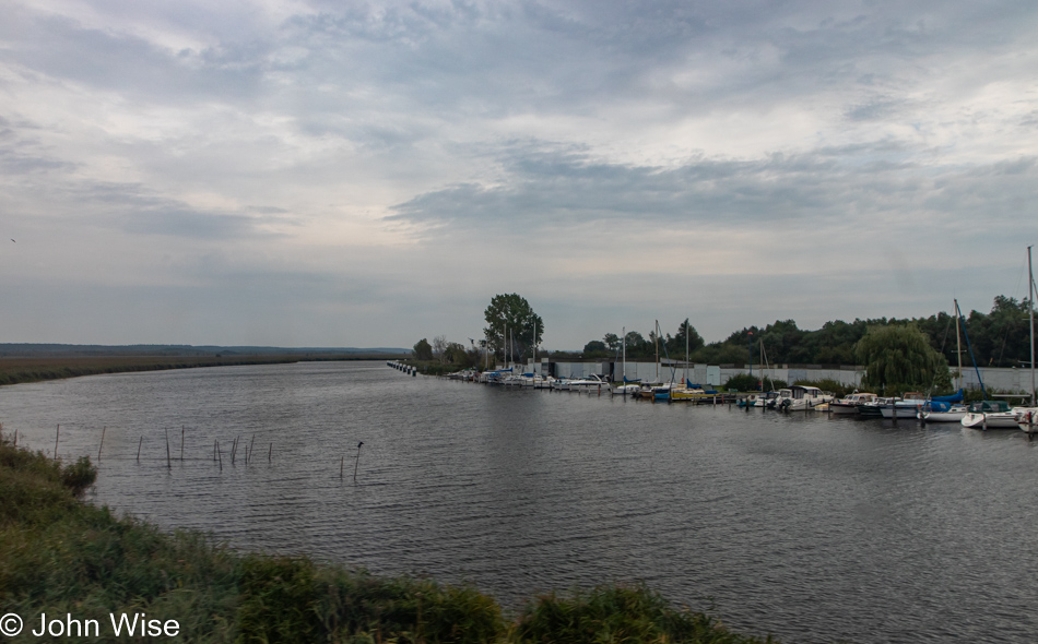 Nearing our destination in Stralsund, Germany