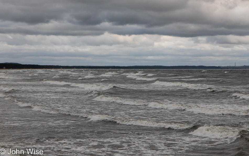 A stormy Baltic Sea as seen from Binz, Germany