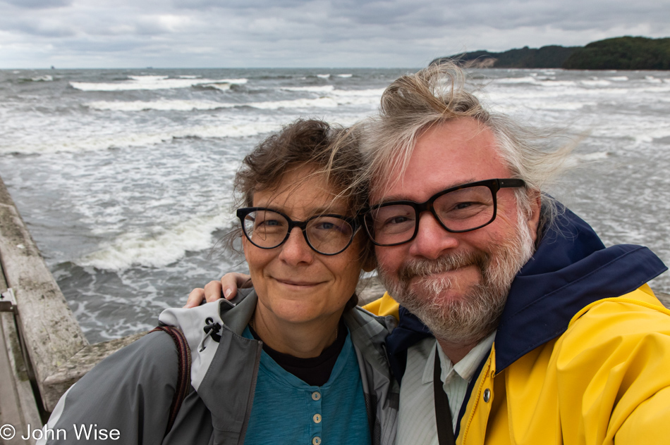 Caroline Wise and John Wise on the Baltic Sea in Binz, Germany