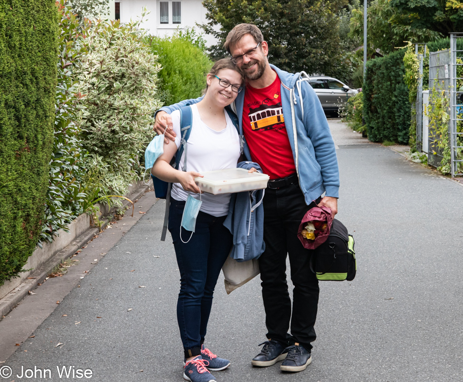 Klaus E. and Katharina E. in Frankfurt, Germany