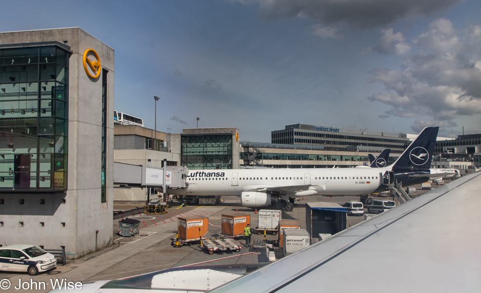 Airport in Frankfurt, Germany