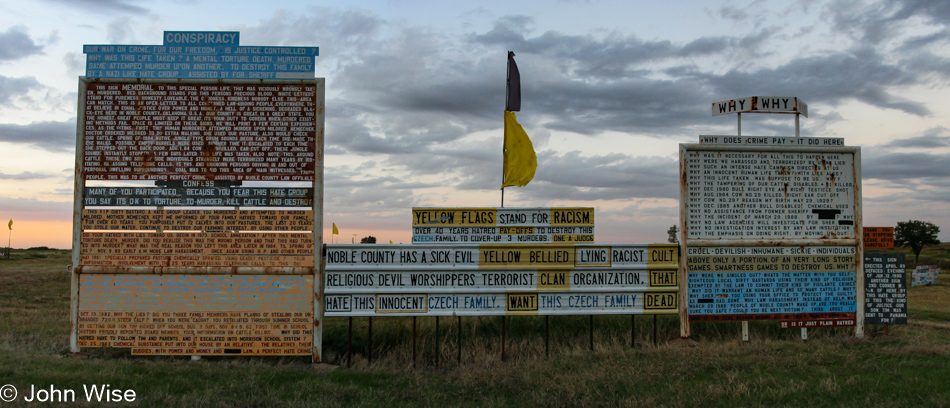 Strange signs roadside in Oklahoma