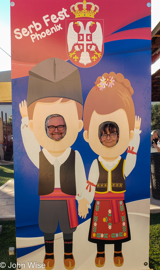 John Wise and Caroline Wise at Serb Fest 2021 in Phoenix, Arizona