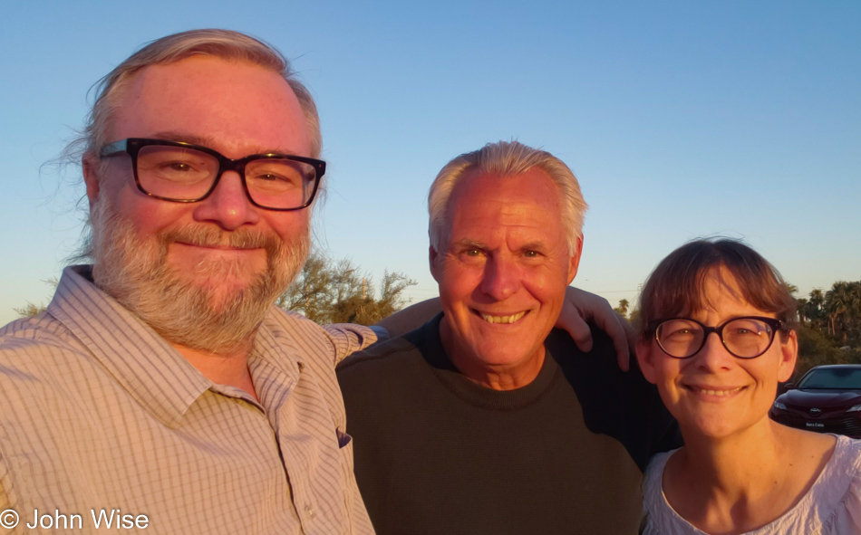 John Wise, Steve Alt, and Caroline Wise in Phoenix, Arizona