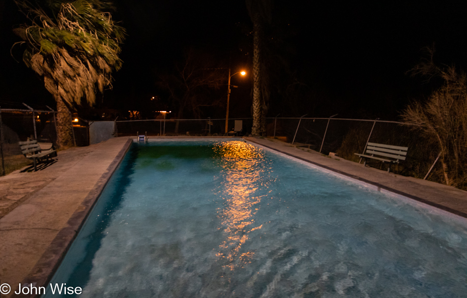 Hot Spring fed pool in Shoshone, California