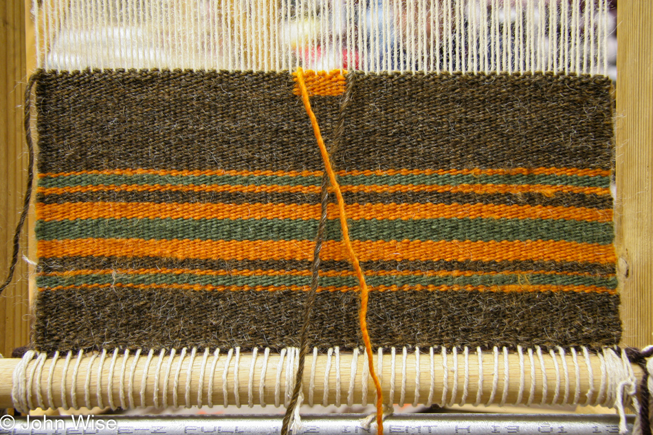 Navajo Weaving at Fiber Factory in Mesa by Jutta Engelhardt