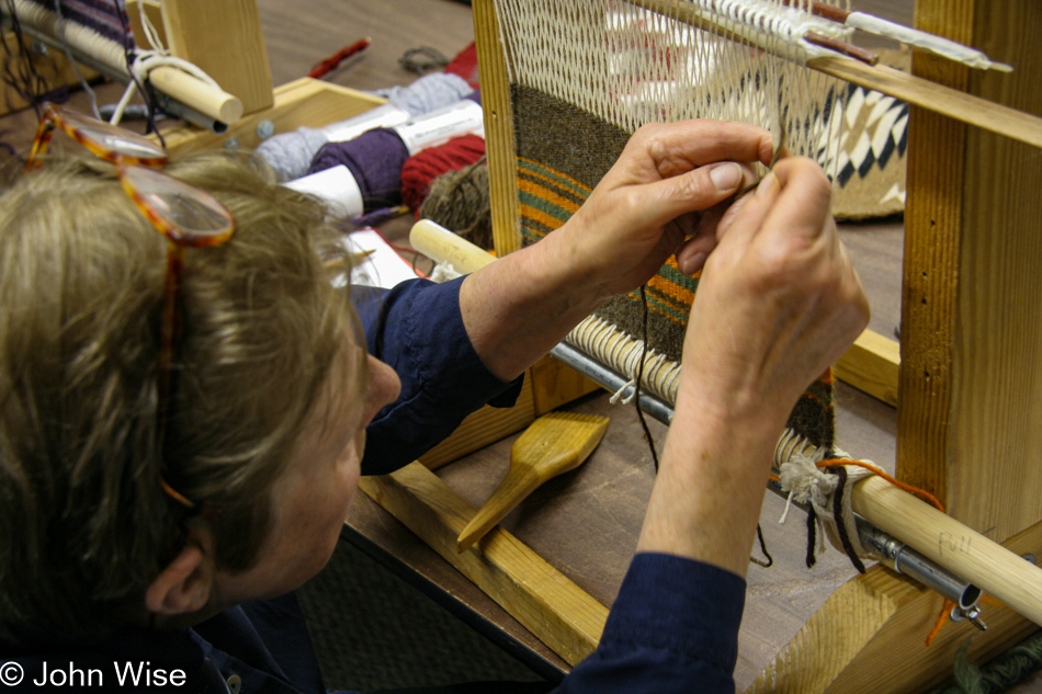 Navajo Weaving at Fiber Factory in Mesa by Jutta Engelhardt
