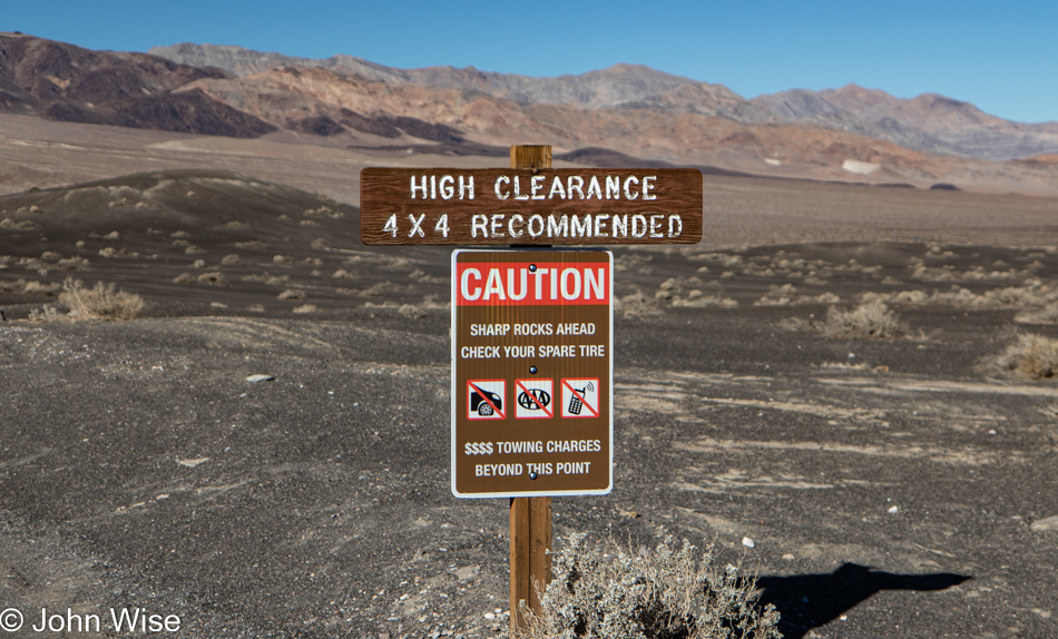 Road to Racetrack Playa in Death Valley National Park, California