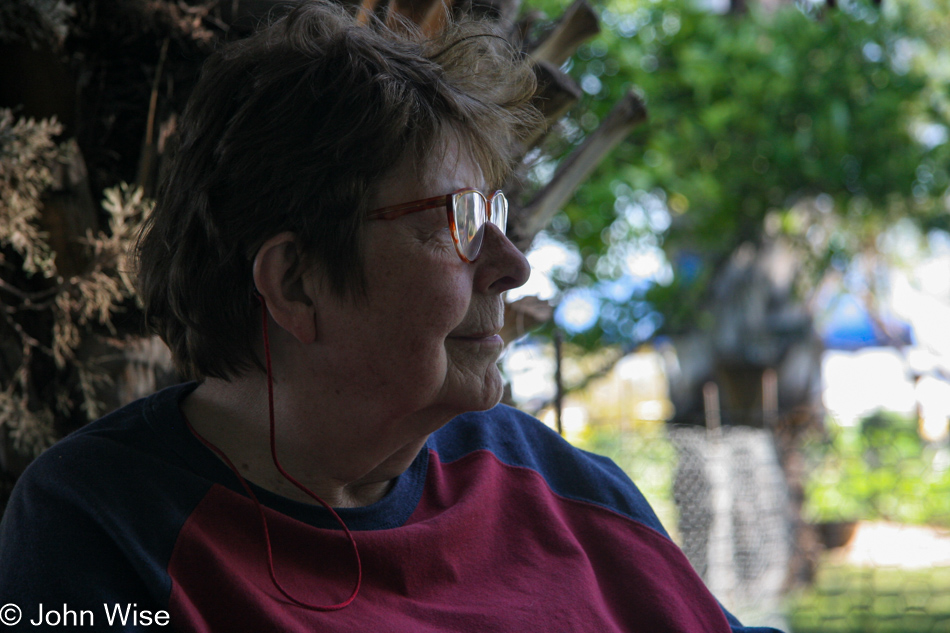 Jutta Engelhardt at Tonopah Rob's Vegetable Farm in Arizona