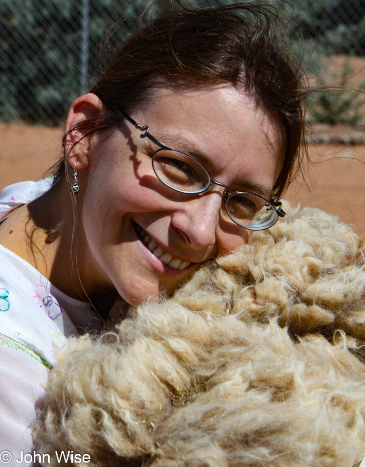 Caroline Wise at the Sheep is Life Festival in Tuba City, Arizona