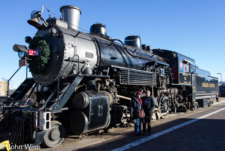 Jutta Engelhardt and Caroline Wise in Williams, Arizona