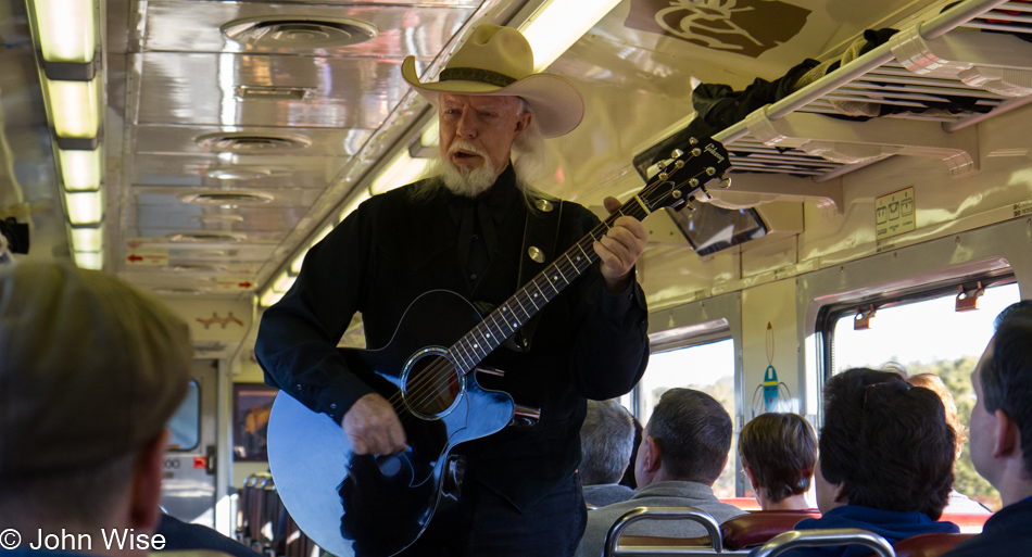 On the Grand Canyon Railway in Arizona