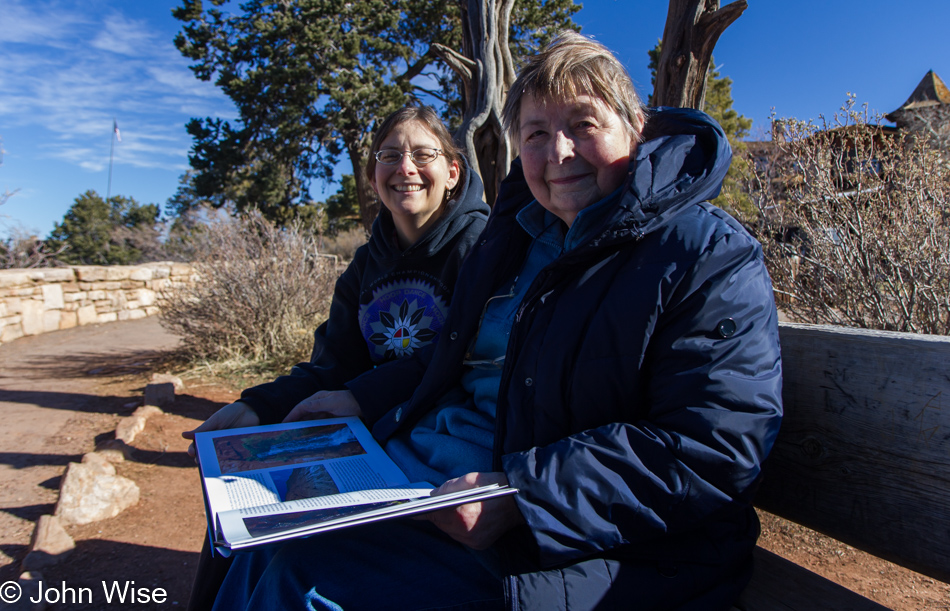 Caroline Wise and Jutta Engelhardt in the Grand Canyon National Park, Arizona