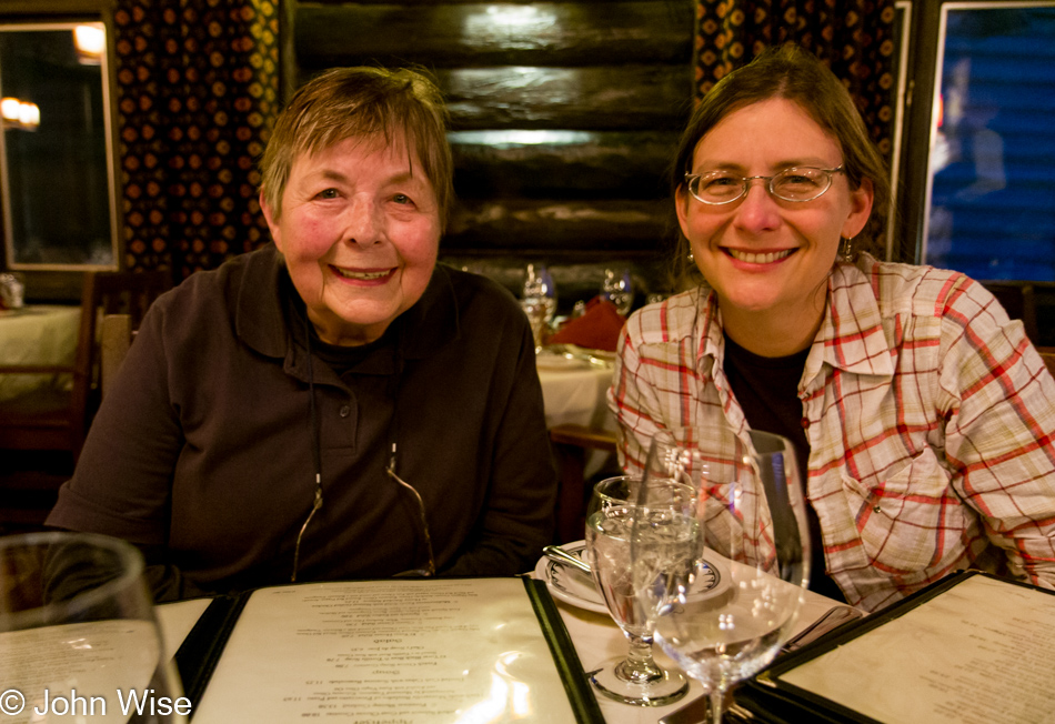 Caroline Wise and Jutta Engelhardt in the Grand Canyon National Park, Arizona