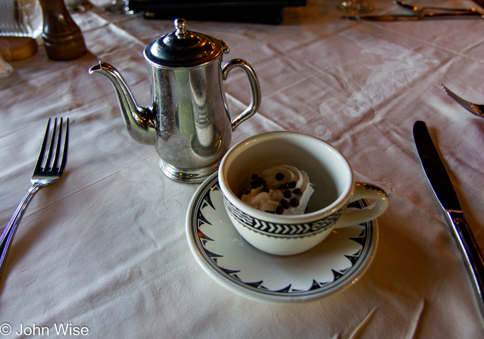 Hot Chocolate at El Tovar at the Grand Canyon National Park, Arizona